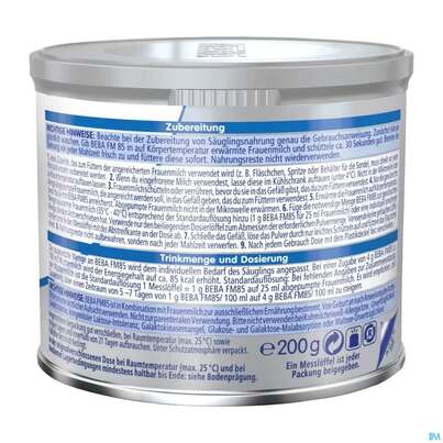 Sie sehen eine Packung Beba Fm-85 12498433 200g, Produktbild: 03 Beba Fm-85 12498433 200g, A-Nr.: 2722507 - 03