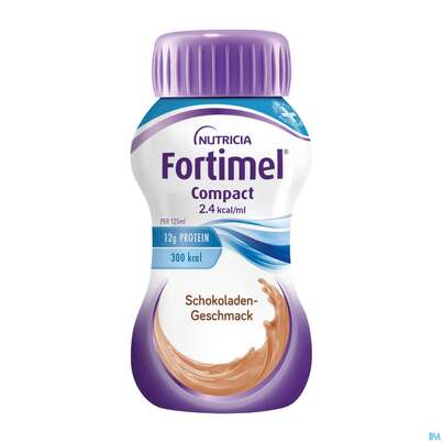 Fortimel/compact/2.4 125ml Vitalflasche Schokolade 6x4 24st, A-Nr.: 3817813 - 01