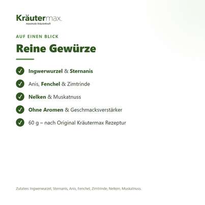 Nussschnaps Gewürz Ansatz Mischung für 2 Liter 60 g, A-Nr.: 4514807 - 03