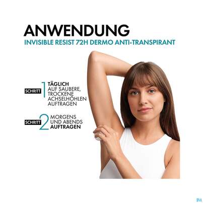 Sie sehen eine Packung Vichy Deo/roll-on 72h Anti-flecken Invisible 50ml, Produktbild: 08 Vichy Deo/roll-on 72h Anti-flecken Invisible 50ml, A-Nr.: 5818314 - 08