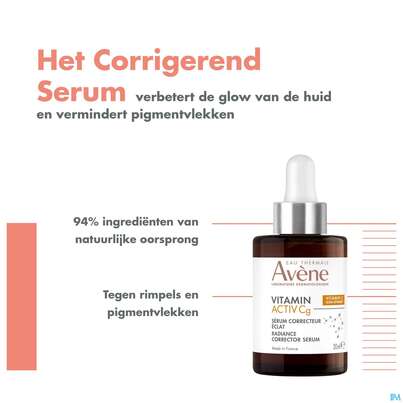 Sie sehen eine Packung Avene Vitamin Activ Cg Serum-konzentrat 30ml, Produktbild: 24 Avene Vitamin Activ Cg Serum-konzentrat 30ml, A-Nr.: 5826437 - 24