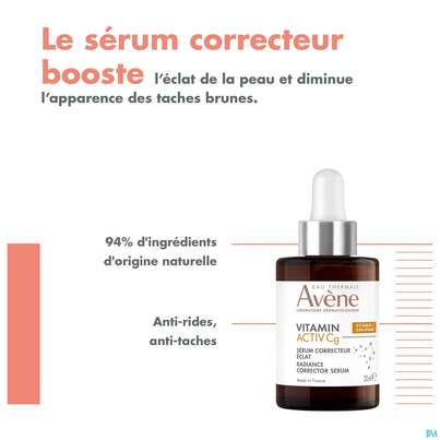 Sie sehen eine Packung Avene Vitamin Activ Cg Serum-konzentrat 30ml, Produktbild: 37 Avene Vitamin Activ Cg Serum-konzentrat 30ml, A-Nr.: 5826437 - 37