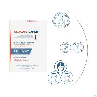 Ducray Anacaps F.d.haar Haarausfall Kapseln Expert23 90st, A-Nr.: 5688886 - 21