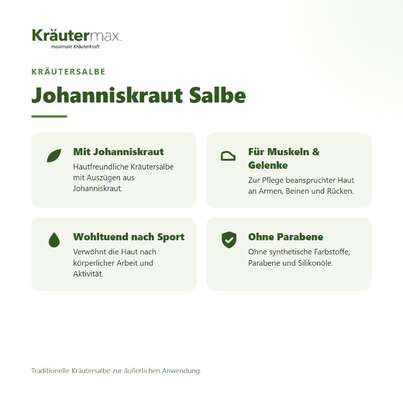 Johanniskraut Salbe 100 ml, A-Nr.: 4319632 - 02