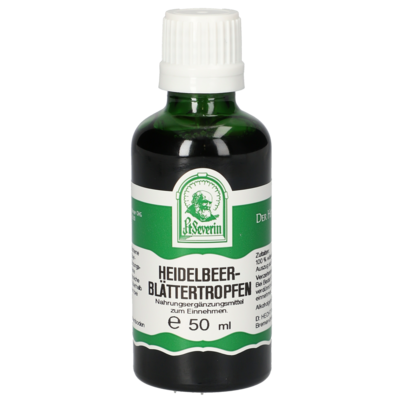 Sie sehen eine Packung HEIDELBEERBLAETTER TROPFEN 50 ML, Produktbild: 01 HEIDELBEERBLAETTER TROPFEN 50 ML, A-Nr.: 4394757 - 01