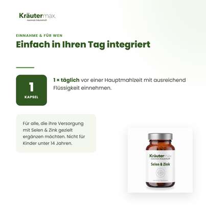 Selen mit Zink Kapseln 60 Stück, A-Nr.: 5679203 - 04