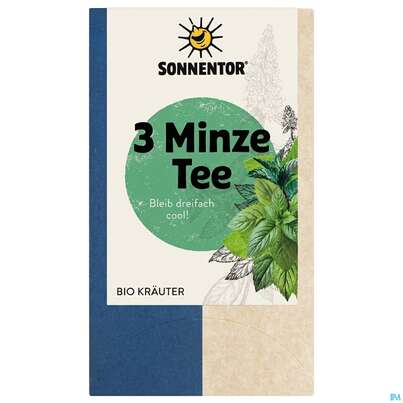 Sonnentor Bio/3-minze-tee Doppelkammerbeutel 21,6g 02321 18st, A-Nr.: 5804826 - 01