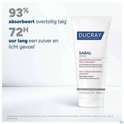 Shampoon Ducray Sabal/argeal Talgabsorbierend 200ml, A-Nr.: 5964412 - 27
