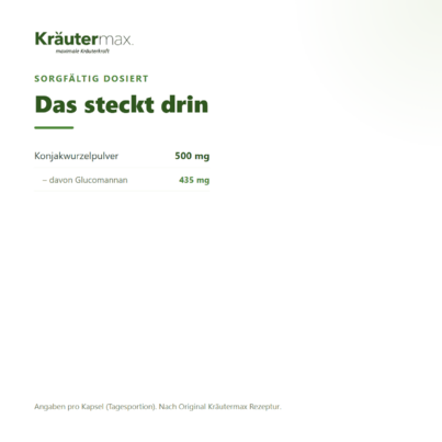 Glucomannan Konjakwurzel Kapseln 90 Stück, A-Nr.: 5879244 - 03