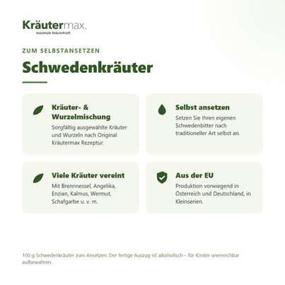 Schwedenkräuter zum Ansetzen von Schwedenbitter 100 g, A-Nr.: 3029636 - 02