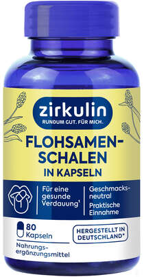 Zirkulin Flohsamen Kapseln 80St, A-Nr.: 6142238 - 01