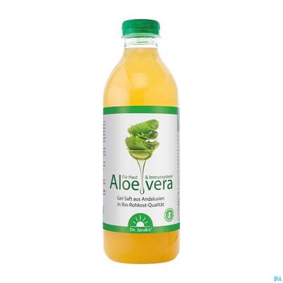 Sie sehen eine Packung Aloe Vera Gel Saft Bio Dr.jacobs 1000ml, Produktbild: 01 Aloe Vera Gel Saft Bio Dr.jacobs 1000ml, A-Nr.: 4876947 - 01