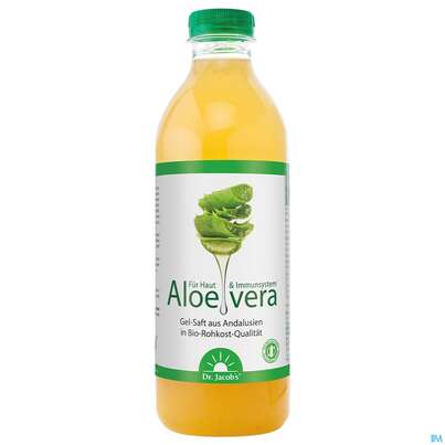 Sie sehen eine Packung Aloe Vera Gel Saft Bio Dr.jacobs 1000ml, Produktbild: 02 Aloe Vera Gel Saft Bio Dr.jacobs 1000ml, A-Nr.: 4876947 - 02