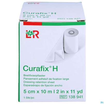 Curafix H Fixierpflaster 10mx 5cm 1st, A-Nr.: 1243472 - 01