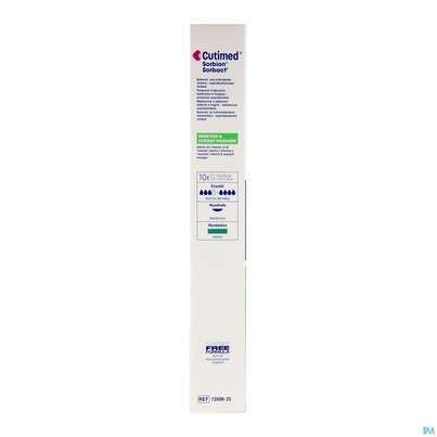 Cutimed Sorbion Sorbact Steril Bakterienbind.+absorb. Wundauflage 10x20cm 72698 10st, A-Nr.: 4750229 - 08
