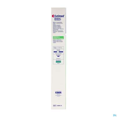 Cutimed Sorbion Sorbact Steril Bakterienbind.+absorb. Wundauflage 10x20cm 72698 10st, A-Nr.: 4750229 - 10