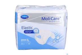 Inkontinenz Molicare Premium/elastic 6 Tropfen 110-150cm L 30st, A-Nr.: 4996657 - 01