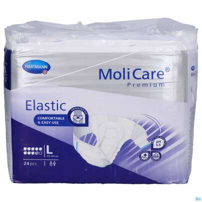 Inkontinenz Molicare Premium/elastic 9 Tropfen 110-150cm L 24st, A-Nr.: 4996752 - 01