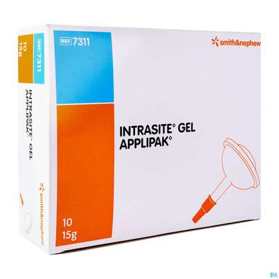 Sie sehen eine Packung Intrasite Wundgel 15g 10st, Produktbild: 02 Intrasite Wundgel 15g 10st, A-Nr.: 1519394 - 02