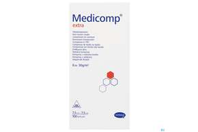Kompressen Medicomp/extra Vliesstoff 6fach Unsteril 7,5x 7,5cm 100st, A-Nr.: 1652093 - 01