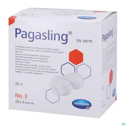 Pagasling Schlinggaze Tupfer Steril Gr 3 80st, A-Nr.: 4397224 - 02