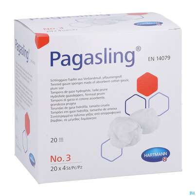 Pagasling Schlinggaze Tupfer Steril Gr 3 80st, A-Nr.: 4397224 - 03