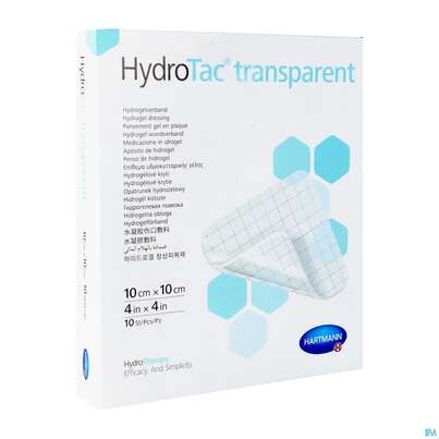 Schaumverband Hydrotac Transparent 10x10cm 10st, A-Nr.: 5310538 - 03