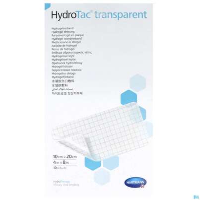 Schaumverband Hydrotac Transparent 10x20cm 10st, A-Nr.: 5310544 - 01