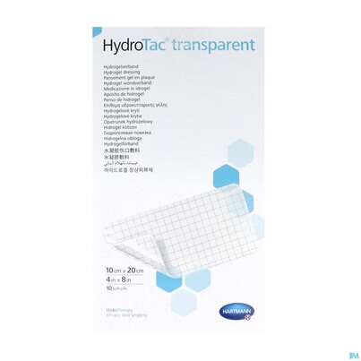 Schaumverband Hydrotac Transparent 10x20cm 10st, A-Nr.: 5310544 - 02