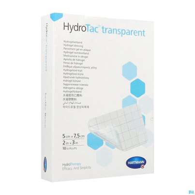 Schaumverband Hydrotac Transparent 5x7,5cm 10st, A-Nr.: 5310521 - 04