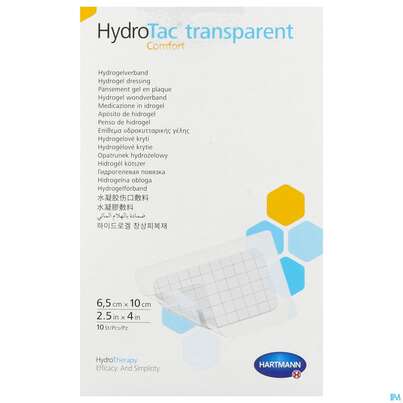 Schaumverband Hydrotac Transparent/comfort 6,5x10cm 10st, A-Nr.: 5310567 - 01