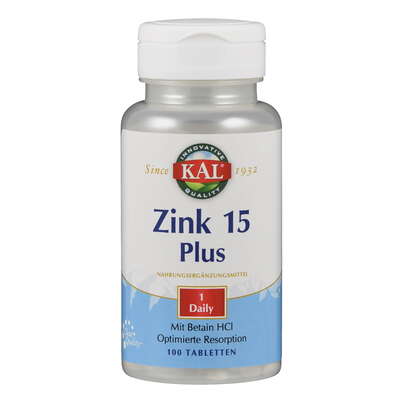 Supplementa Zink 15 Plus Tabletten, A-Nr.: 5396497 - 01