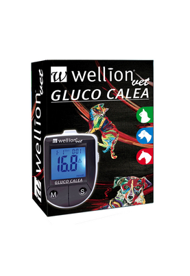 Sie sehen eine Packung WELLVET703DE WellionVet GLUCO CALEA Blutzuckermessgeräte Set, Produktbild: 01 WELLVET703DE WellionVet GLUCO CALEA Blutzuckermessgeräte Set, A-Nr.: 4063368 - 01
