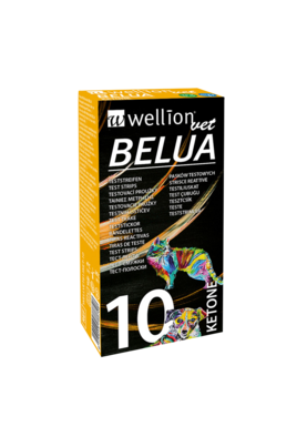 Sie sehen eine Packung WELLVET813KET-10 WellionVet BELUA Ketonteststreifen für Hunde und Katzen, Produktbild: 01 WELLVET813KET-10 WellionVet BELUA Ketonteststreifen für Hunde und Katzen, A-Nr.: 4393255 - 01