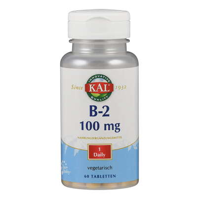 Supplementa Vitamin B2 Riboflavin 100 mg Tabletten, A-Nr.: 5396161 - 01