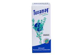 Sie sehen eine Packung Tussamag Hustensaft zuckerfrei, Produktbild: 01 Tussamag Hustensaft zuckerfrei, A-Nr.: 3906971 - 01
