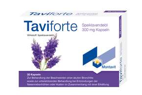 Sie sehen eine Packung Taviforte Kapseln, Produktbild: 01 Taviforte Kapseln, A-Nr.: 4956008 - 01