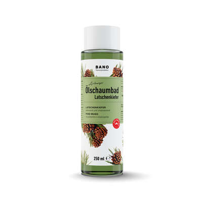 Sie sehen eine Packung Arlberger Ölschaumbad Latschenkiefer, Produktbild: 01 Arlberger Ölschaumbad Latschenkiefer, A-Nr.: 0553472 - 01