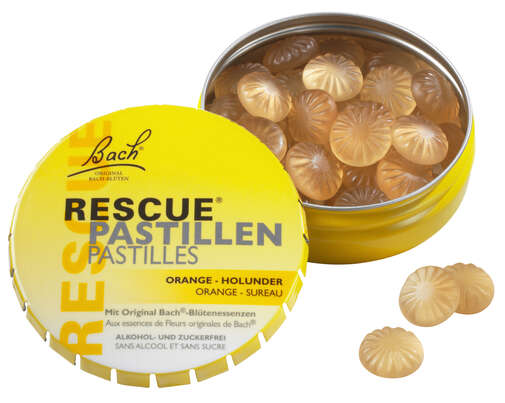 RESCUE® Pastillen Orange-Holunder, A-Nr.: 5323191 - 01