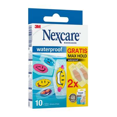 Sie sehen eine Packung Nexcare™ Waterproof Tattoo Pflaster, 26 mm × 57 mm, 10/Packung + 2 Nexcare™ Max Hold GRATIS, Produktbild: 03 Nexcare™ Waterproof Tattoo Pflaster, 26 mm × 57 mm, 10/Packung + 2 Nexcare™ Max Hold GRATIS, A-Nr.: 5436535 - 03