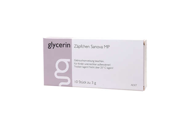 Glycerin Zäpfchen "Sanova" MP 3g, A-Nr.: 3170530 - 02