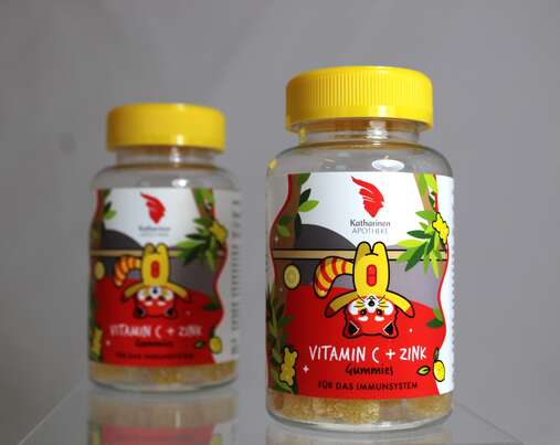 Sie sehen eine Packung Vitamin + Zink Gummies für das Immungsystem 60 Stück, Produktbild: 01 Vitamin + Zink Gummies für das Immungsystem 60 Stück, A-Nr.: 8015515 - 01