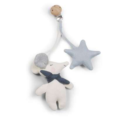 Kinderwagenspielzeug mit Maus und Stern in Lila und Creme Saga, A-Nr.: 8037630 - 01