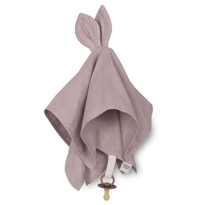 Sie sehen eine Packung Schnullertuch Mauve Saga Copenhagen, Produktbild: 01 Schnullertuch Mauve Saga Copenhagen, A-Nr.: 8037675 - 01