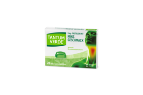 Sie sehen eine Packung Tantum Verde® Pastillen Minze, Produktbild: 01 Tantum Verde® Pastillen Minze, A-Nr.: 5515370 - 01