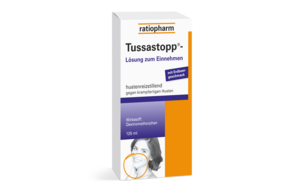 Sie sehen eine Packung Tussastopp Lösung 200 ml, Produktbild: 01 Tussastopp Lösung 200 ml, A-Nr.: 3521366 - 01