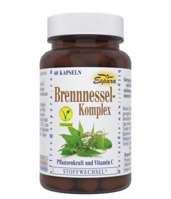 Sie sehen eine Packung Brennnessel-Komplex Kapseln, Produktbild: 01 Brennnessel-Komplex Kapseln, A-Nr.: 5713880 - 01