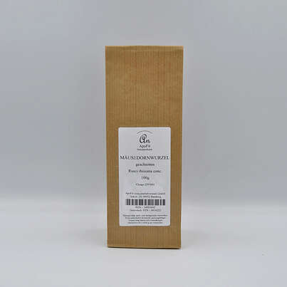 Sie sehen eine Packung Mäusedornwurzel geschnitten, Produktbild: 01 Mäusedornwurzel geschnitten, A-Nr.: 4834222 - 01