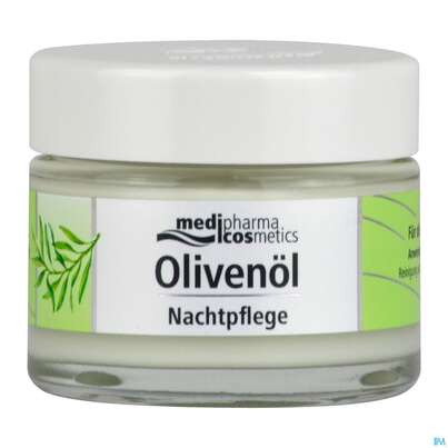 Sie sehen eine Packung Oliven Oel Dr.theiss Nachtpflege 50ml, Produktbild: 07 Oliven Oel Dr.theiss Nachtpflege 50ml, A-Nr.: 3204654 - 07
