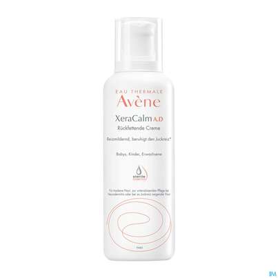 Sie sehen eine Packung Avène Xeracalm A.d Rückfettende Creme 400ml, Produktbild: 01 Avène Xeracalm A.d Rückfettende Creme 400ml, A-Nr.: 4942897 - 01